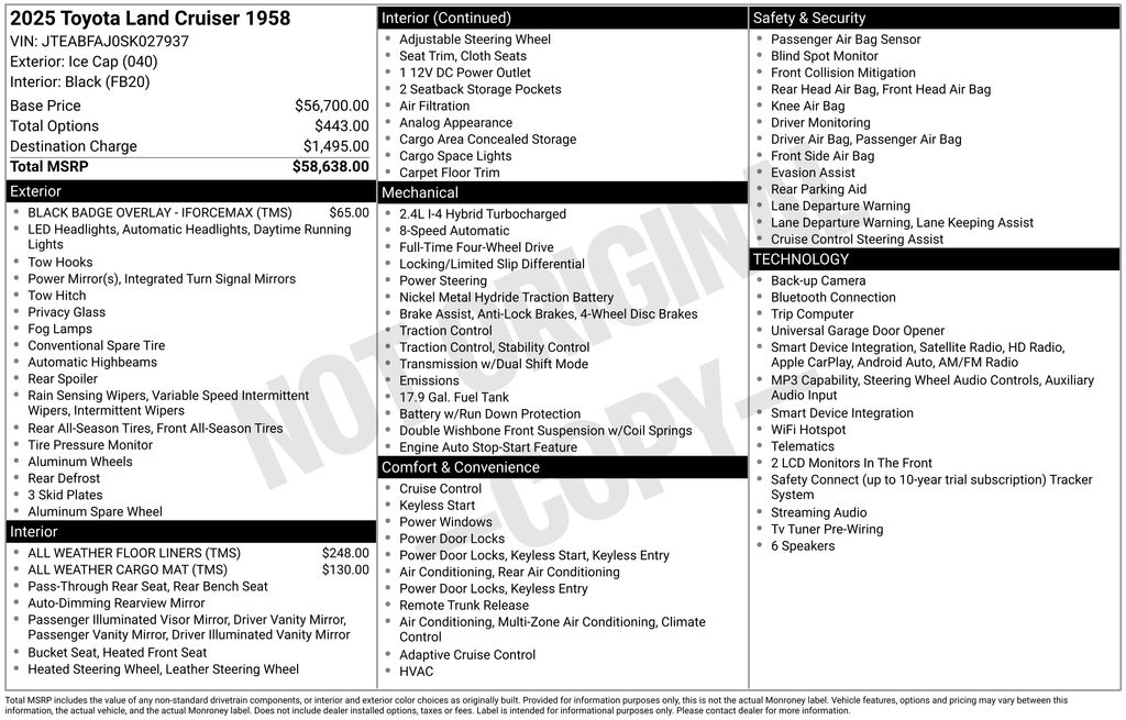 toyota land cruiser 2025 JTEABFAJ0SK027937 image toyota land cruiser 2025 JTEABFAJ0SK027937 image